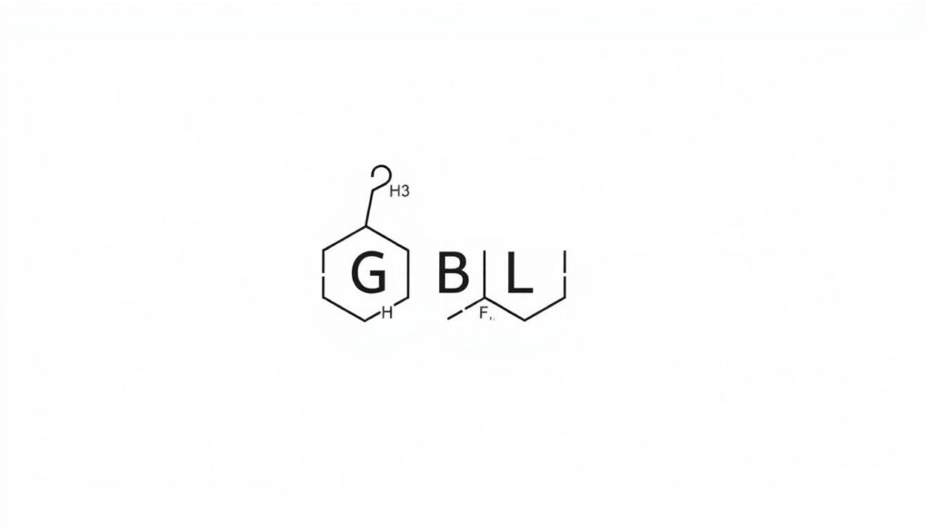 Chemische Struktur von GBL Tropfen (Gamma-Butyrolacton) Chemische Struktur von GBL Tropfen (Gamma-Butyrolacton)