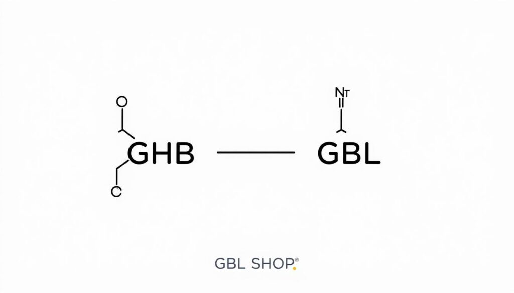 chemische struktur von ghb und gbl